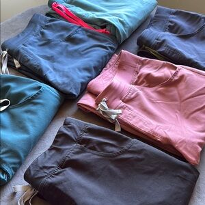 Figs Kade Cargo Pants in Pink, Teal, Navy, Dark Harbor, Black - $150/bundle of 6